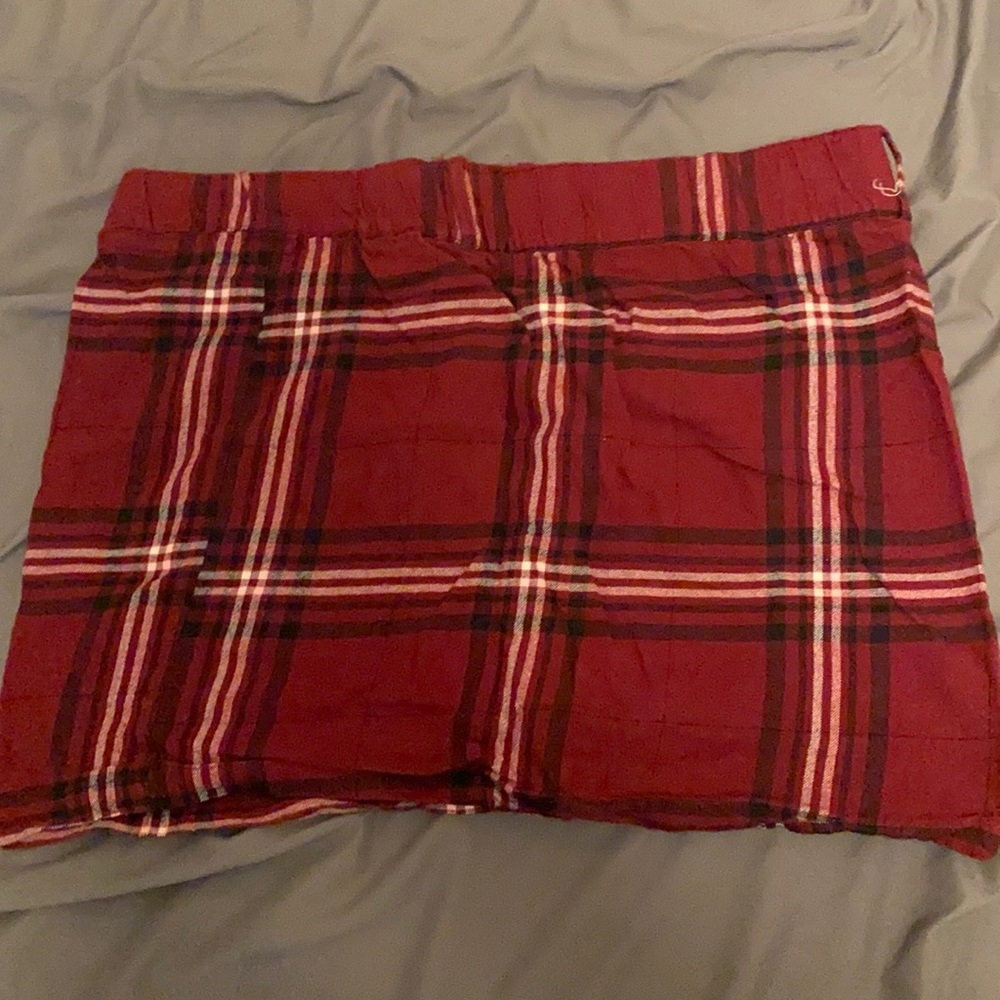 Red plaid , cotton